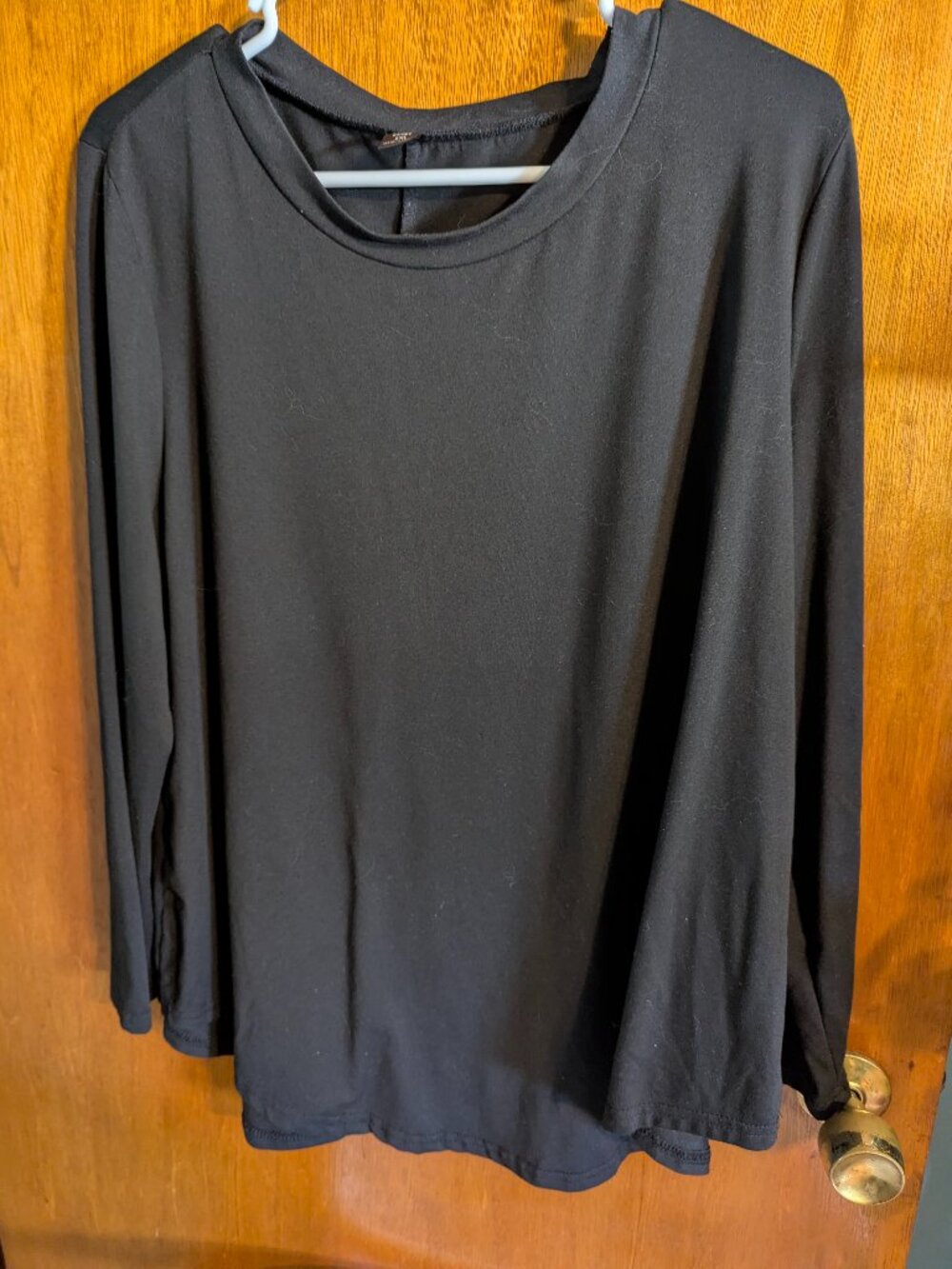 Ladies black long sleeve shirt